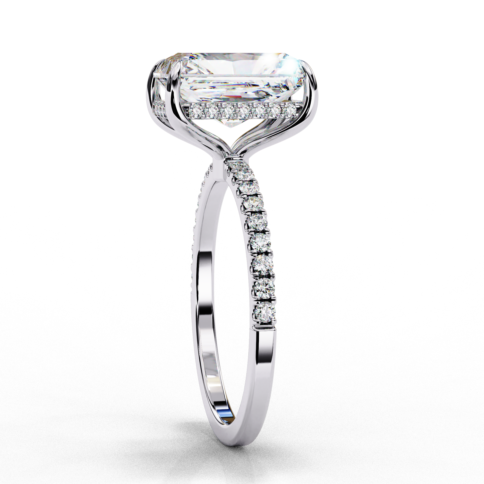 Radiant Cut Diamond Engagement Ring